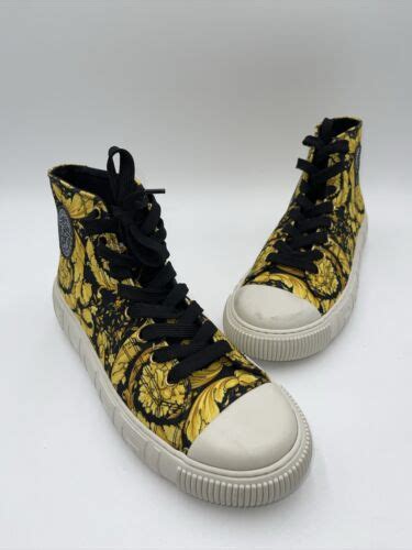 versace shoes men high top|barocco high top greca sneakers.